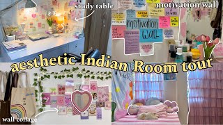 Indian Asthetic Room Tour ♡✨pinterest inspired [upl. by Nnayr615]