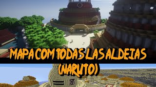 MAPA DE NARUTO COM TODAS AS ALDEIASMCPE Konoha [upl. by Zebedee226]