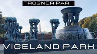 Vigeland Park walking tour Oslo Norway iPhone 15 pro [upl. by Aidiruy]