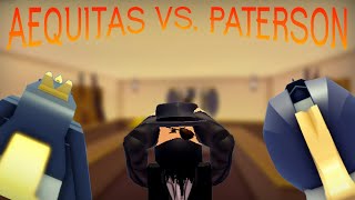 AEQUITAS vs PATERSON NAVY Roblox Wild West [upl. by Keyek]