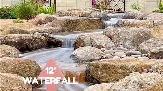 12 Pondless Waterfall in Arizona Backyard Wait until you see this COMPLETE backyard MAKEOVER [upl. by Orazal292]