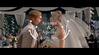 Casamento de Ayanna e Apollo  Secondlife Metaverse [upl. by Chet]