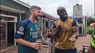 Jorginho in Houston  Arsenal fan reactions Man utd 0  1 Arsenal  epl arsenal premierleague [upl. by Kenwee]