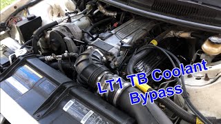 LT1 Throttle Body COOLANT BYPASS EASY and CHEAP MOD [upl. by Solakcin663]