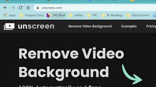 Use Unscreen to Remove Background from Videos [upl. by Fennelly614]