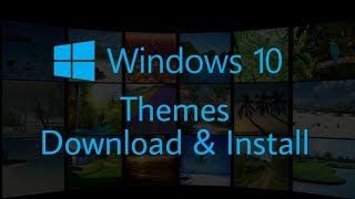 How to Download and Install Themes in Windows 10  Personalize Your Pc with New Themes [upl. by Stearne484]