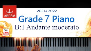 ABRSM 20212022 Grade 7 B1 Andante moderato  G Fauré Piano exam piece [upl. by Asssilem886]