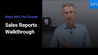 Demo With The Founder  Sales Reports Walkthrough [upl. by Resiak]