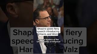 Shapiro gives fiery speech introducing Harris and Walz [upl. by Iret933]