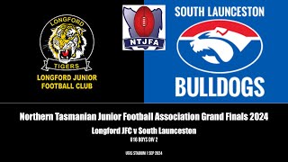 U16 Boys Div2  Longford JFC v South Launceston Grand Final 2024 [upl. by Zilber]