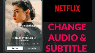 NETFLIX 🔻 HOW TO CHANGE AUDIO amp SUBTITLE LANGUAGE Simple Steps  video [upl. by Blessington]