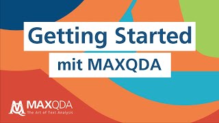 Getting Started mit MAXQDA 2020 [upl. by Taima754]