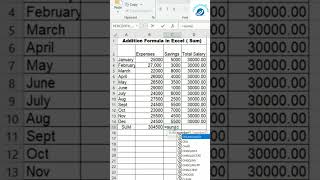 Addition  Excel sum formula tips and tricksquot  excel excelfansonly smartphone [upl. by Trescha]