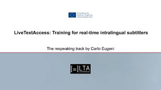 LTA The respeaking track by Carlo Eugeni [upl. by Sabella]