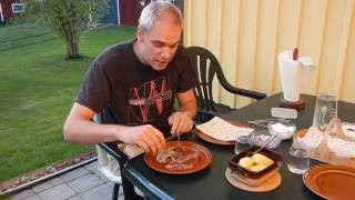 How to eat Surströmming [upl. by Atin]