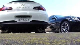 Infiniti G37 Sedan HKS HiPower Exhaust [upl. by Atekihc892]