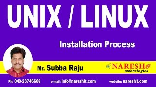 LINUX Installation Process  UNIX Tutorial  Subba Raju [upl. by Ingmar]