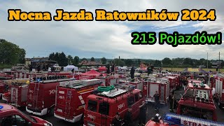 Nocna Jazda Ratowników 2024  215 Pojazdów  Pokazy ratownicze [upl. by Iren861]