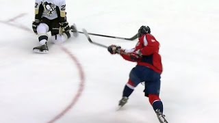 Ovechkin smacks a onetimer behind Fleury [upl. by Yasdnil]