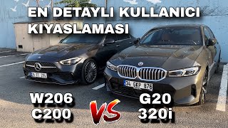 BMW G20 320i vs Mercedes W206 C200 Detaylı Karşılaştırması [upl. by Eiboj451]