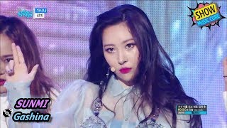 HOT SUNMI  Gashina 선미  가시나 Show Music core 20170902 [upl. by Glynas]