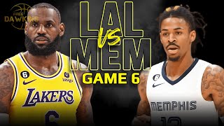 Los Angeles Lakers vs Memphis Grizzlies Game 6 Full Highlights  2023 WCR1  FreeDawkins [upl. by Schulze]