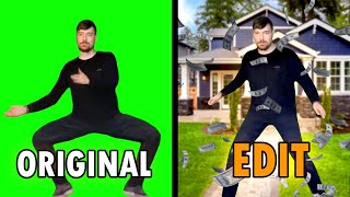 MrBeast rizz Original vs Edit  MrBeast Rizz Dance Meme [upl. by Netty680]