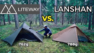 Liteway Illusion vs Lanshan Pro  Ultraleicht Zelt Vergleich [upl. by Mita559]