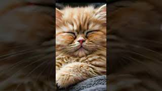 Kitten Purring Peacefully in Sleep – Soothing Relaxation Sounds shorts [upl. by Frazier]