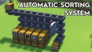 Minecraft Full Automatic Sorting System  120 [upl. by Tony]