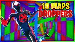 🥵best 10 DROPPER maps in Fortnite Chapter 4  DROPPER Fortnite Code🥶 [upl. by Ardnauq]