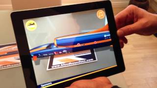 Bloodhound SSC Augmented Reality App Demo [upl. by Airrat]