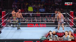 Ciampa amp Gargano Vs Creed Brothers Oportunidad Títulos en Parejas Parte 1  Raw 18032024 Español [upl. by Keenan]