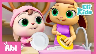 Housework Song  Baby Learning  Educational Songs amp Nursery Rhymes  Eli Kids [upl. by Rexferd622]