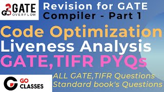 Liveness Analysis Questions  Code Optimization  Compiler Design  GATE TIFR Questions [upl. by Annoel]