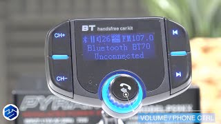 GDRE BT70 Wireless Bluetooth Receiver Car Kit Review [upl. by Winslow]