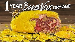 I DryAged steaks in BEESWAX for 1yr and ate it [upl. by Aramahs]