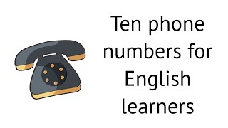 Phone Numbers1 Ear for English Listening Practice and Dictation [upl. by Nilam25]