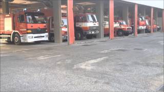 Vigili Del Fuoco RomaUscita Automezzi per incendio appartamento [upl. by Skoorb]