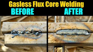 Learn Perfect Flux Core Welds In 10 Mins  Gasless Flux Core Welding For Beginners Tips And Tricks [upl. by Nomyar357]