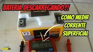 Bateria descarregando Como medir e eliminar correntetensão superficial [upl. by Ahseid]