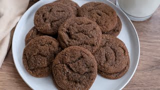 Chewy Chocolate Gingersnap Cookies Recipe [upl. by Adnoma]