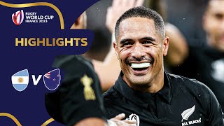 Jordan hattrick puts All Blacks in final  Argentina v New Zealand  Rugby World Cup 2023 Highlights [upl. by Lavella300]