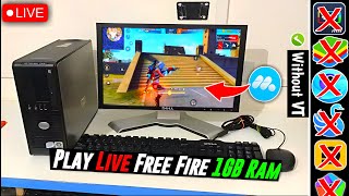 How To Play Free Fire In 1GB Ram PC Without GPU amp VT MuMu Nebula [upl. by Tor]