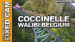 Coccinelle  Walibi Belgium  OnRide ECAM [upl. by Odnomyar279]