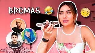 BROMAS TELEFÓNICAS a Youtubers  La Mafe Mendez [upl. by Nagaek]