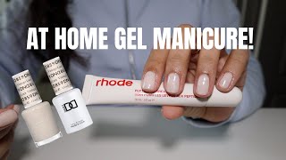 at home gel manicure the perfect color for winter [upl. by Ateiluj]