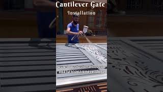 Trackless Sliding Gate With Cantilever Sliding Gate Installation  Kanyakumari Tamilnadu [upl. by Euqinehs]