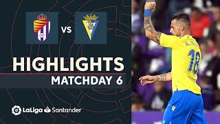 Resumen de Real Valladolid vs Cádiz CF 01 [upl. by Aynekal]