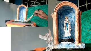 bonapac diy  how to make a mini grotto  with recycled materials diy creative ideas [upl. by Drarig215]